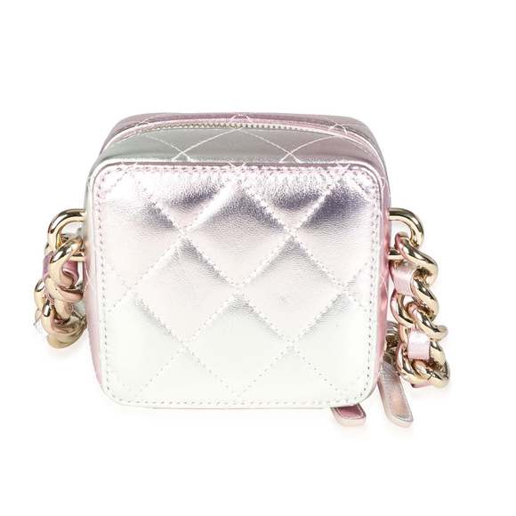 Chanel Iridescent Quilted Lambskin Like a Wallet Cube Chain Bag - Picture 3 of 7